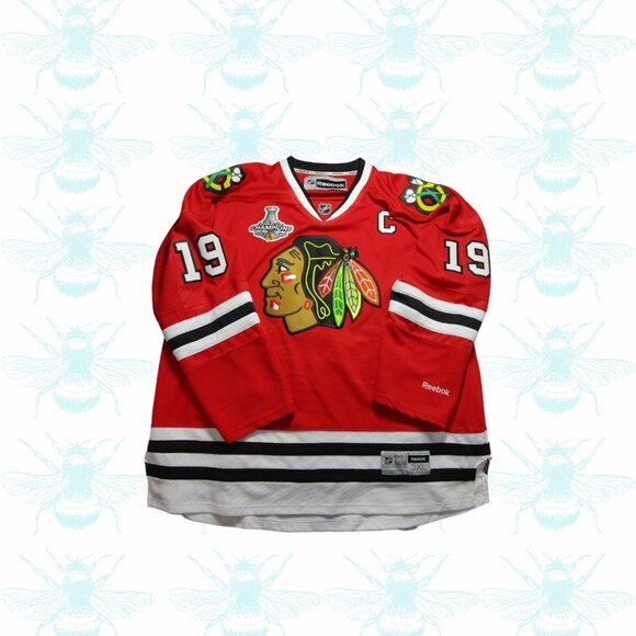 Reebok NHL Chicago Blackhawks Jonathan Toews Stanley Cup Hockey